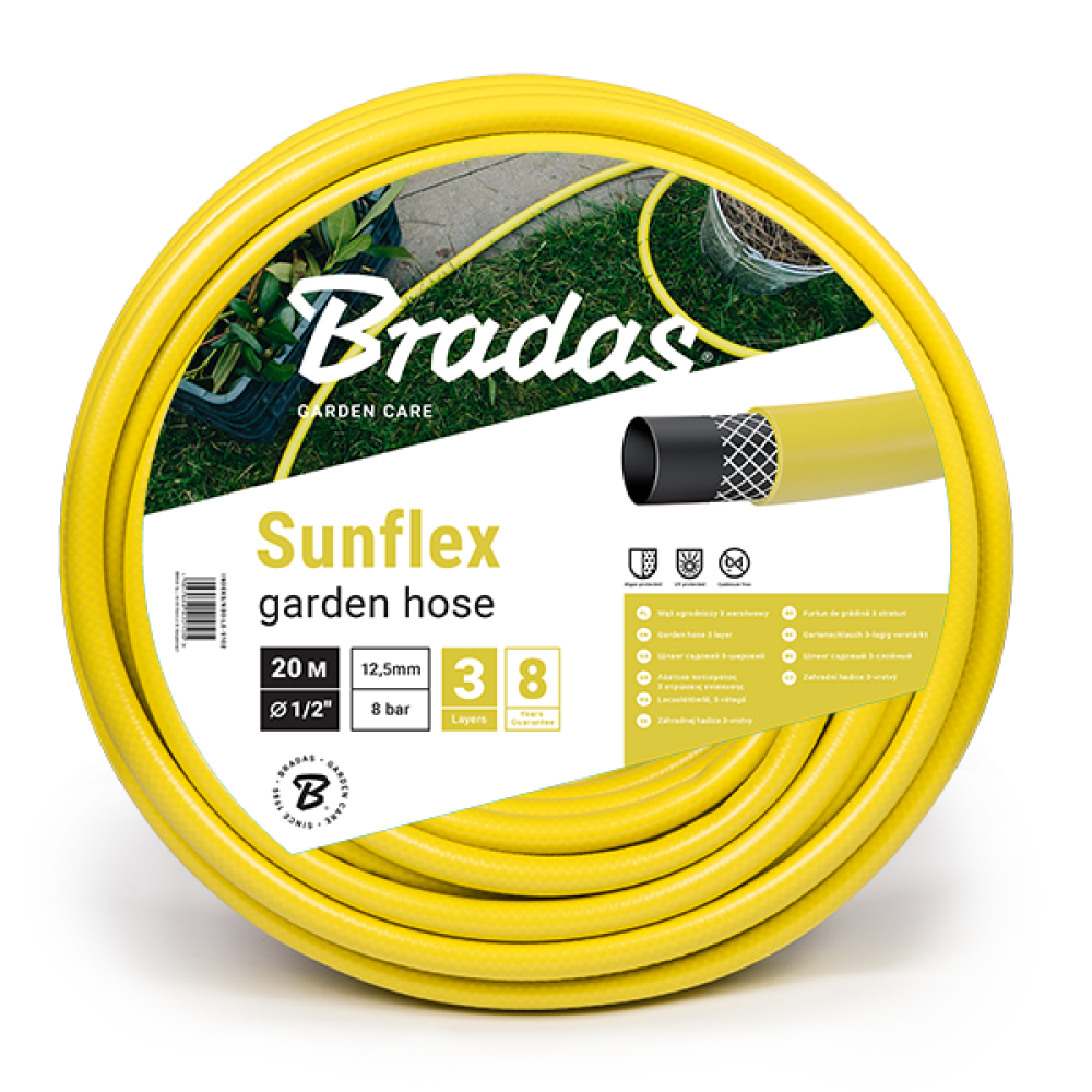 Λάστιχο ποτίσματος Sunflex 1/2″ 30m Bradas