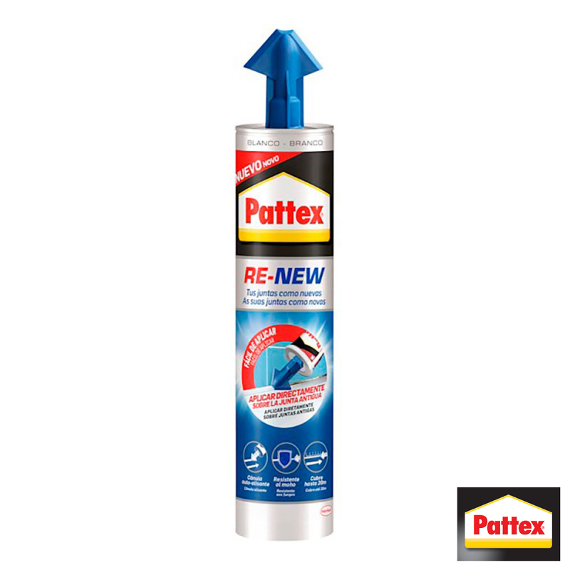 Σιλικόνη αντιμουχλική αρμών μπάνιου 280ml Re-New Pattex